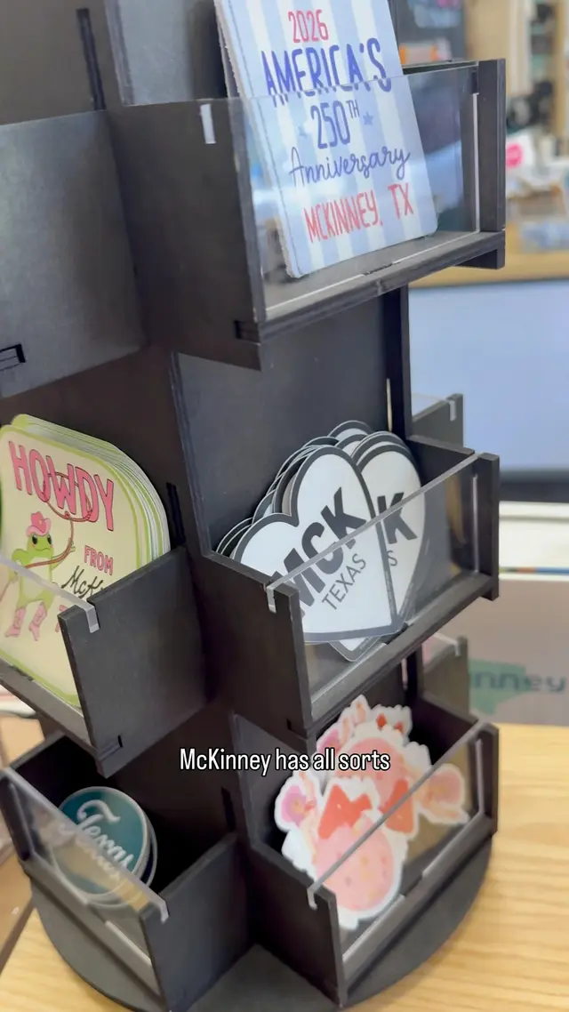 Did you know McKinney has its own store? Take a little McKinney home with you! Browse McKinney and Texas-themed gifts at our Visitor Center, from T-shirts and hats to mugs, magnets, and more. Find a k